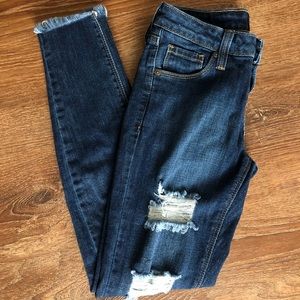 Just Black distressed skinny jeans 26